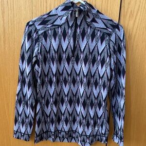 Smartwool Base Layer, 100% Merino Wool. Beautiful pattern, light purple/purple